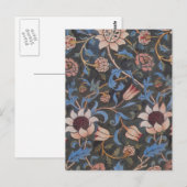 William Morris Evenlode Patroon: Vintage Stemming Briefkaart (Voorkant / Achterkant)