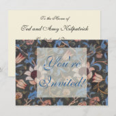 William Morris Evenlode Patroon: Vintage Stemming Kaart (Voorkant / Achterkant)