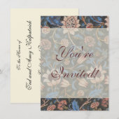 William Morris Evenlode Patroon: Vintage Stemming Kaart (Voorkant / Achterkant)