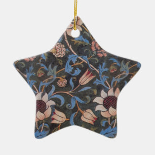 William Morris Evenlode Patroon: Vintage Stemming Keramisch Ornament