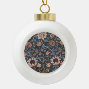 William Morris Evenlode Patroon: Vintage Stemming Keramische Bal Ornament