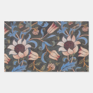 William Morris Evenlode Patroon: Vintage Stemming Rechthoekige Sticker