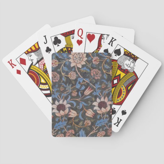 William Morris Evenlode Patroon: Vintage Stemming Speelkaarten (Achterkant)