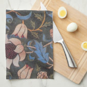 William Morris Evenlode Patroon: Vintage Stemming Theedoek (Quarter Fold)