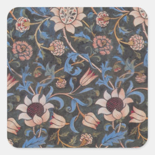 William Morris Evenlode Patroon: Vintage Stemming Vierkante Sticker