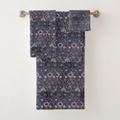 William Morris Evenlode Pattern Bad Handdoek (Insitu)