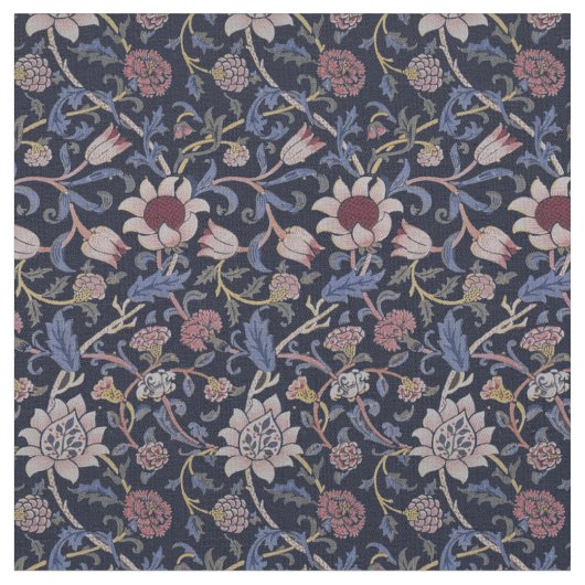 William Morris Evenlode Pattern Stof (Close Up)