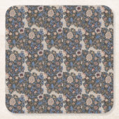  William Morris Evenlode Textile Design Kartonnen Onderzetters (Voorkant)
