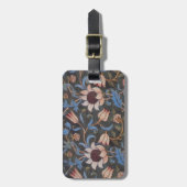 William Morris Evenlode Textile Floral Art Bagagelabel (Voorkant verticaal)