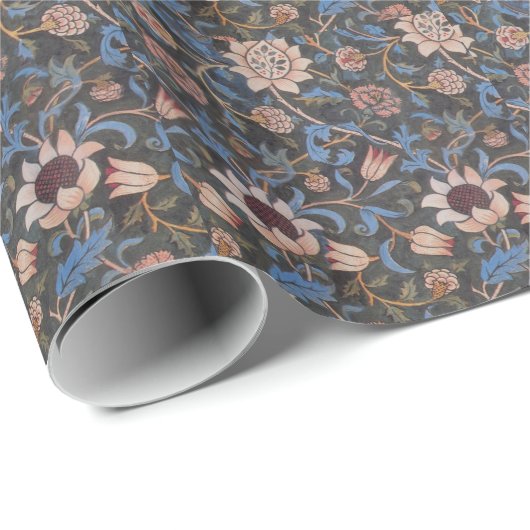 William Morris Evenlode Textile Floral Art Cadeaupapier (Rol Hoek)