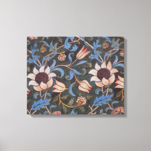 William Morris Evenlode Textile Floral Art Canvas Afdruk
