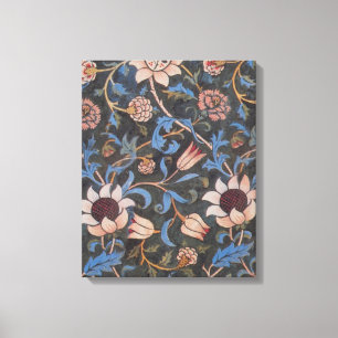 William Morris Evenlode Textile Floral Art Canvas Afdruk