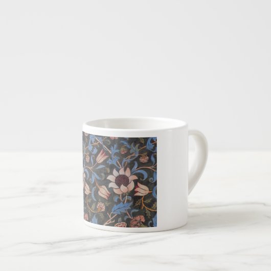 William Morris Evenlode Textile Floral Art Espresso Kop (Voorkant rechts)