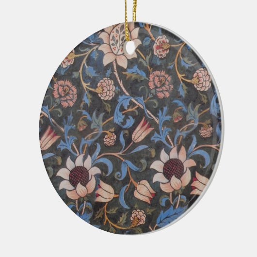 William Morris Evenlode Textile Floral Art Keramisch Ornament (Links)