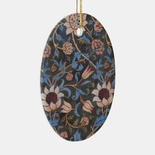 William Morris Evenlode Textile Floral Art Keramisch Ornament (Rechts)