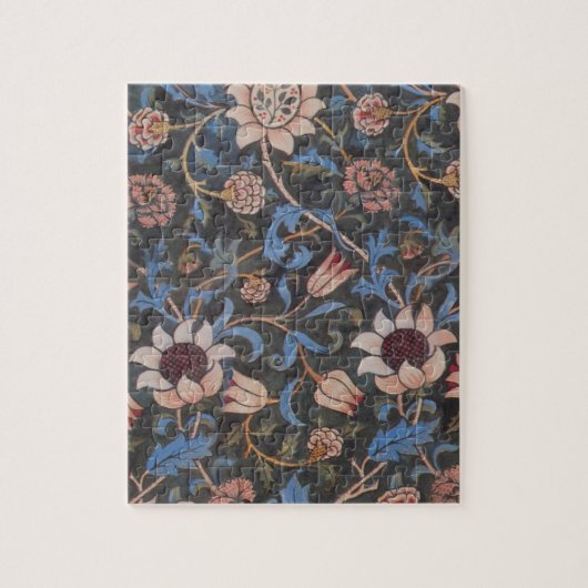 William Morris Evenlode Textile Floral Art Legpuzzel (Verticaal)