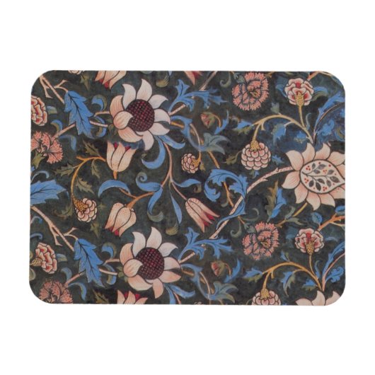 William Morris Evenlode Textile Floral Art Magneet (Horizontaal)