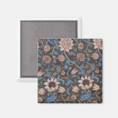 William Morris Evenlode Textile Floral Art Magneet (Voorkant / Achterkant)