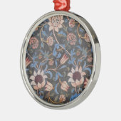 William Morris Evenlode Textile Floral Art Metalen Ornament (Links)