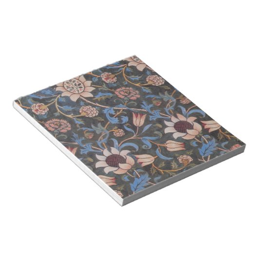 William Morris Evenlode Textile Floral Art Notitieblok (Schuin)