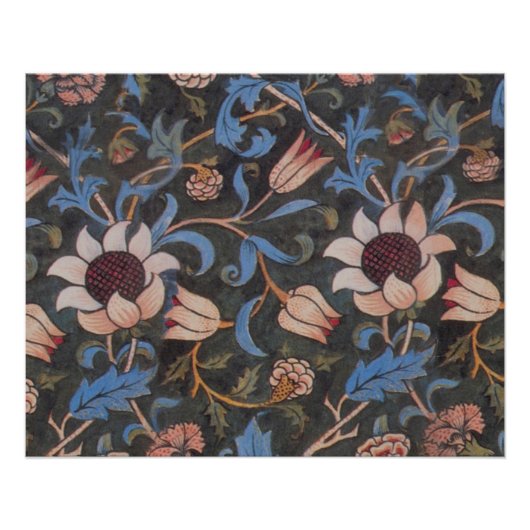 William Morris Evenlode Textile Floral Art Perfect Poster (Voorkant)