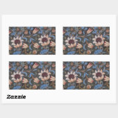 William Morris Evenlode Textile Floral Art Rechthoekige Sticker (Vel)