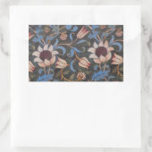 William Morris Evenlode Textile Floral Art Rechthoekige Sticker (Tas)