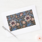 William Morris Evenlode Textile Floral Art Rechthoekige Sticker (Envelop)