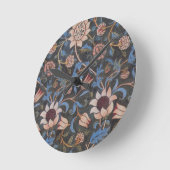 William Morris Evenlode Textile Floral Art Ronde Klok (Hoek)