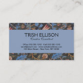 William Morris Evenlode Textile Floral Art Visitekaartje (Achterkant)