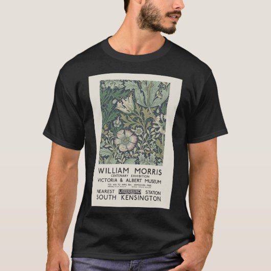 William Morris - Exhibition poster for The Victori T-shirt (Voorkant)