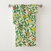 William Morris Exotic Fruit, Lemon Yellow Bad Handdoek (Insitu)