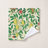William Morris Exotic Fruit, Lemon Yellow Bad Handdoek (Wasdoekje)