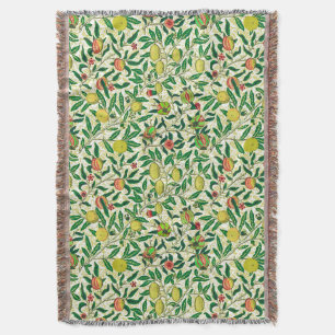 William Morris Exotic Fruit, Lemon Yellow Deken