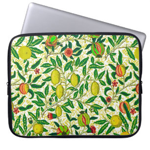 William Morris Exotic Fruit, Lemon Yellow Laptop Sleeve