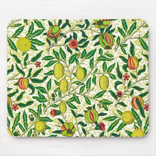 William Morris Exotic Fruit, Lemon Yellow Muismat (Voorkant)
