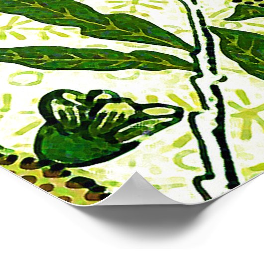 William Morris Exotic Fruit, Lemon Yellow Poster (Hoek)