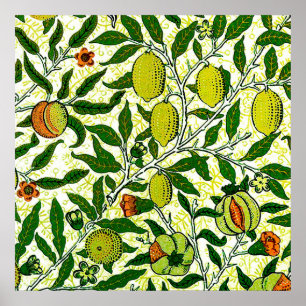 William Morris Exotic Fruit, Lemon Yellow Poster