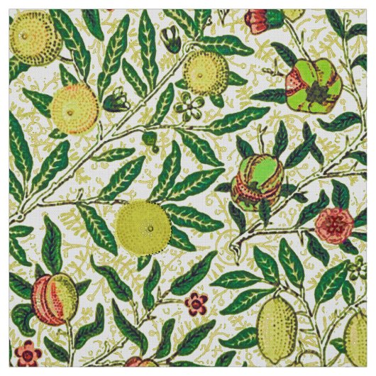 William Morris Exotic Fruit, Lemon Yellow Stof (Swatch)
