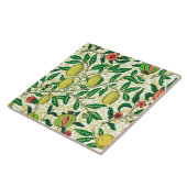 William Morris Exotic Fruit, Lemon Yellow Tegeltje (Zijkant)