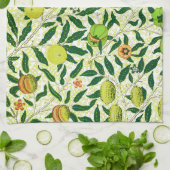 William Morris Exotic Fruit, Lemon Yellow Theedoek (Gevouwen)