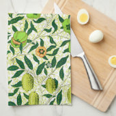 William Morris Exotic Fruit, Lemon Yellow Theedoek (Quarter Fold)