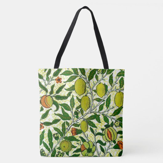 William Morris Exotic Fruit, Lemon Yellow Tote Bag (Voorkant)