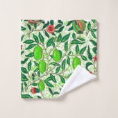 William Morris Exotic Fruit, Lime Green Bad Handdoek (Wasdoekje)