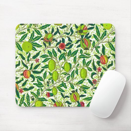 William Morris Exotic Fruit, Lime Green Muismat (Met muis)