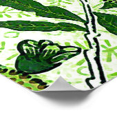 William Morris Exotic Fruit, Lime Green Poster (Hoek)