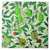 William Morris Exotic Fruit, Lime Green Tegeltje (Voorkant)
