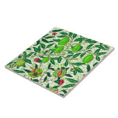 William Morris Exotic Fruit, Lime Green Tegeltje (Zijkant)