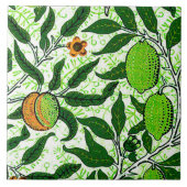 William Morris Exotic Fruit, Lime Green Tegeltje (Voorkant)