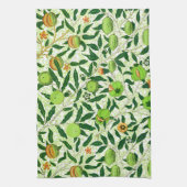 William Morris Exotic Fruit, Lime Green Theedoek (Verticaal)